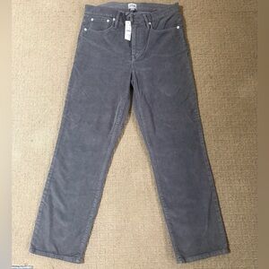 J. Crew Women's Gray Corduroy Pants